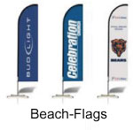 Beach Flag Werbung outdoor